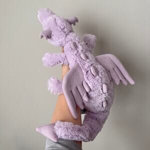 AUTHENTIC Jellycat Lavender Dragon Large Shanghai Code NWT - Fast Shipping!